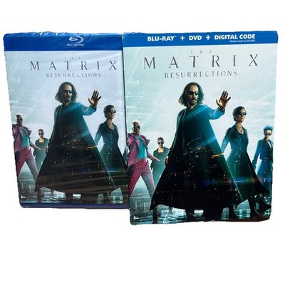 The Matrix Resurrections (Blu-Ray + DVD) Blu-ray Keanu Reeves New Sealed Slip