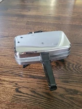 Vitantonio French Sandwich Chef Model 650 Vintage Stainless Steel Chrome TESTED 