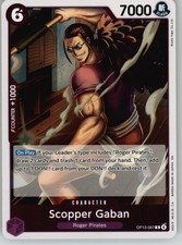 Scopper Gaban OP13-067 Rare Carrying On His Will One Piece Foil