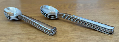8 x ROBERT WELCH MERIT EDELSTAHL DESSERT- & SUPPENLÖFFEL 18/10 18/8