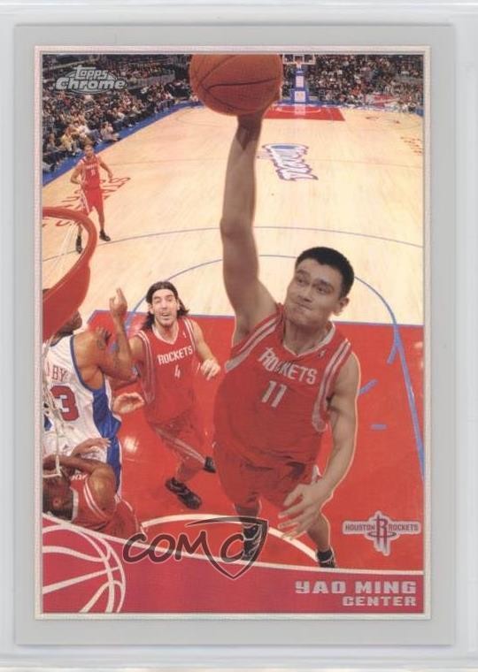 2009-10 Topps Chrome Refractor 202/500 Yao Ming #34 HOF b8d