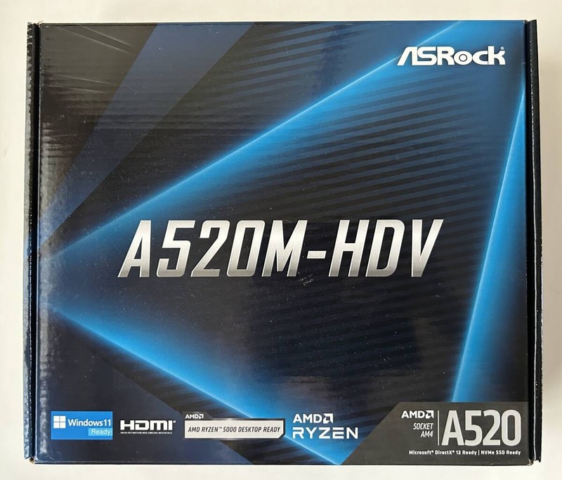 ASRock A520M-HDV AMD AM4 A520 Micro ATX Motherboard