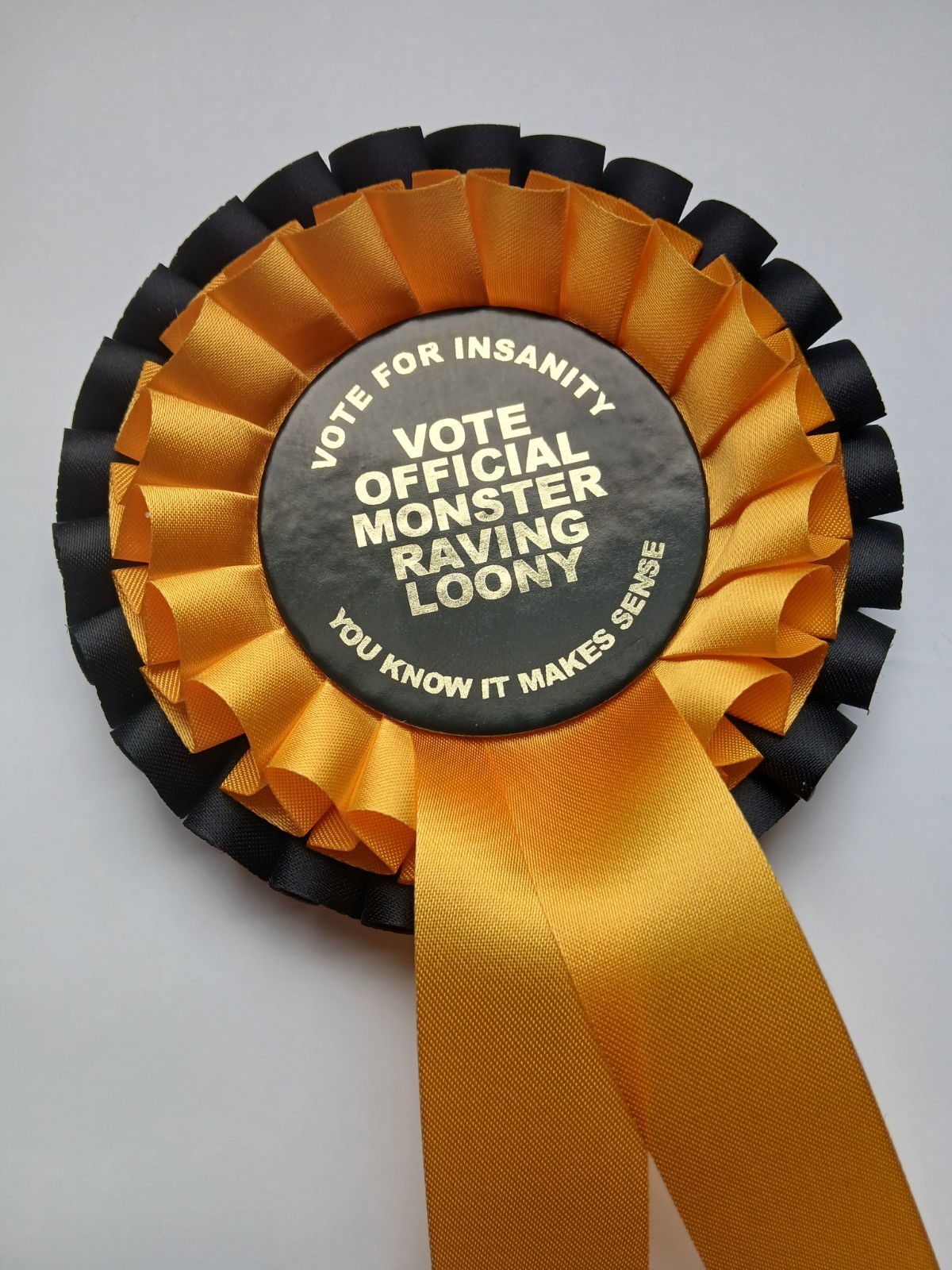 Monster Raving Loony Party Rosette