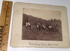 Rare Antique Western American Deer Hunters Horseback Cabinet Card Photo! Hunting — photo 8
