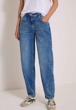 CECIL - High Waist Barrel Leg Jeans Scarlett ...
