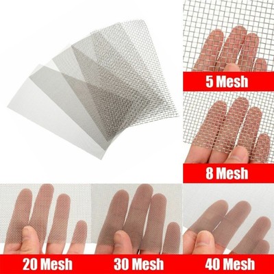 Woven Wire Mesh Filtersystem aus Edelstahl 5/8/20/30/40 Mesh 15cmx30cm