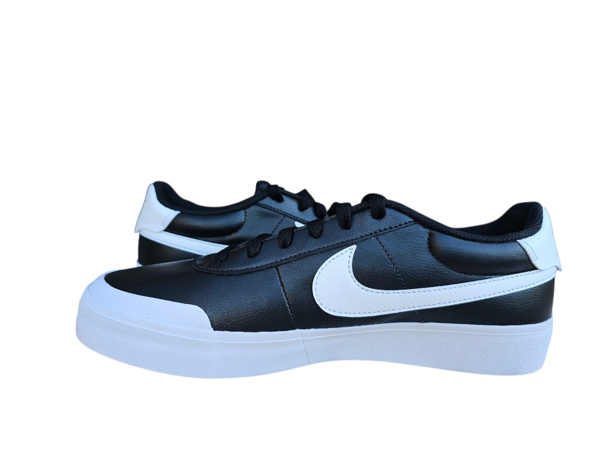 Nike Court Shot Men\'s Size 10.5 Black White Leather Athletic Shoes FQ8146 002 Nike Court Shot Men main image 2