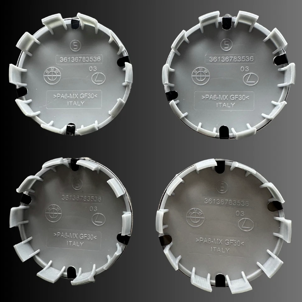4 PCS For BMW 68mm Wheel Center Hub Caps Logo Badge Emblem Rim Hubcaps Emblem - Image 2 of 4