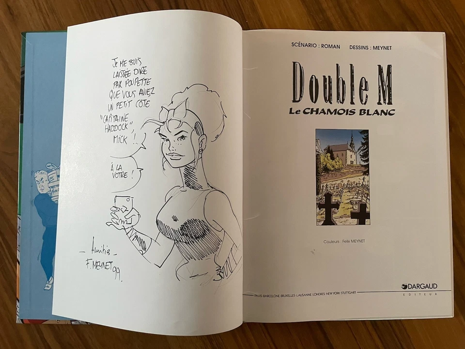 BD Double M Le Chamois blanc Eo 1999 Avec Dédicace Félix Meynet TBE - Photo 2/4
