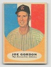 1961 TOPPS #224 JOE GORDON EX *Hot Corner Vintage* B