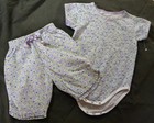 Oshkosh B’gosh 2PC Set- Lavender floral print clamdiggers & Top 12mos Vintage — photo 2