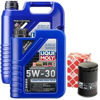 MotoröL Set High Tech 5W-30 Liqui Moly 6 Liter + ÖLfilter FüR Audi A4 Avant RS4