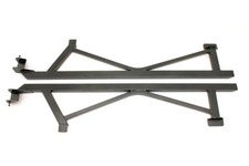 Bmr Subframe Connectors Weld-on Black Hammertone Steel Ford Mustang Pair