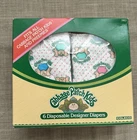 Cabbage Patch Kids Disposable Designer Diapers Vintage 1984 3 diapers w/Box
