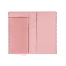 Leather Checkbook Cover with Built-In Divider Pen Holder for Men Women