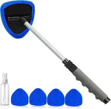 Desin Windshield Cleaning Tool, Car Window Cleaner Windshield Cleaner with 4 Reu
