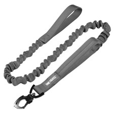 Tactical Dog Training Leash Bungee Leash with 2 Control Handle Quick Release ...