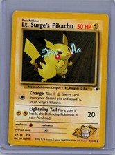 POKEMON LT. SURGE'S PIKACHU 81/132 GYM HEROES UNLIMITED HP