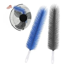2 Pcs Fan Cleaner for Stand Up Fans, Fan Cleaning Brush Microfiber Blue, Black