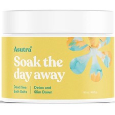 ASUTRA Dead Sea Bath Salts Detox Slim Down, 16 oz - Soak in Rich Vital Heal...