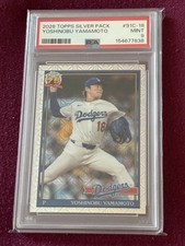 2026 Topps Yoshinobu Yamamoto 1991 Chrome Silver Pack Refractor #91C-18 PSA 9