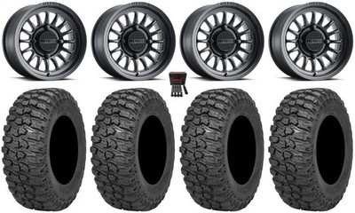 Method 411 15'' Black (4+3) Wheels 30'' Trail Saw 2.0 Tires Can-Am Defender