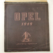OPEL 1949 Kalender vollständig ältere Resta...