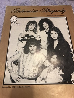 Queen Bohemian Rhapsody sheet music Freddie Mercury