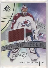 2020 Upper Deck SP Game Used Authentic Rookies Silver Jersey Pavel Francouz 1aq