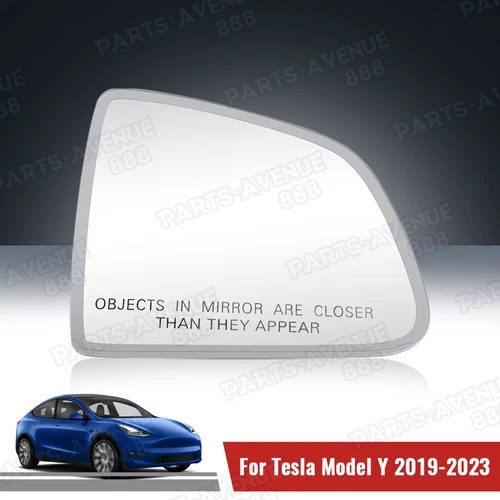 Right Passenger Side Mirror Glass For Tesla Model Y 2019-2023 Anti-Glare Heated