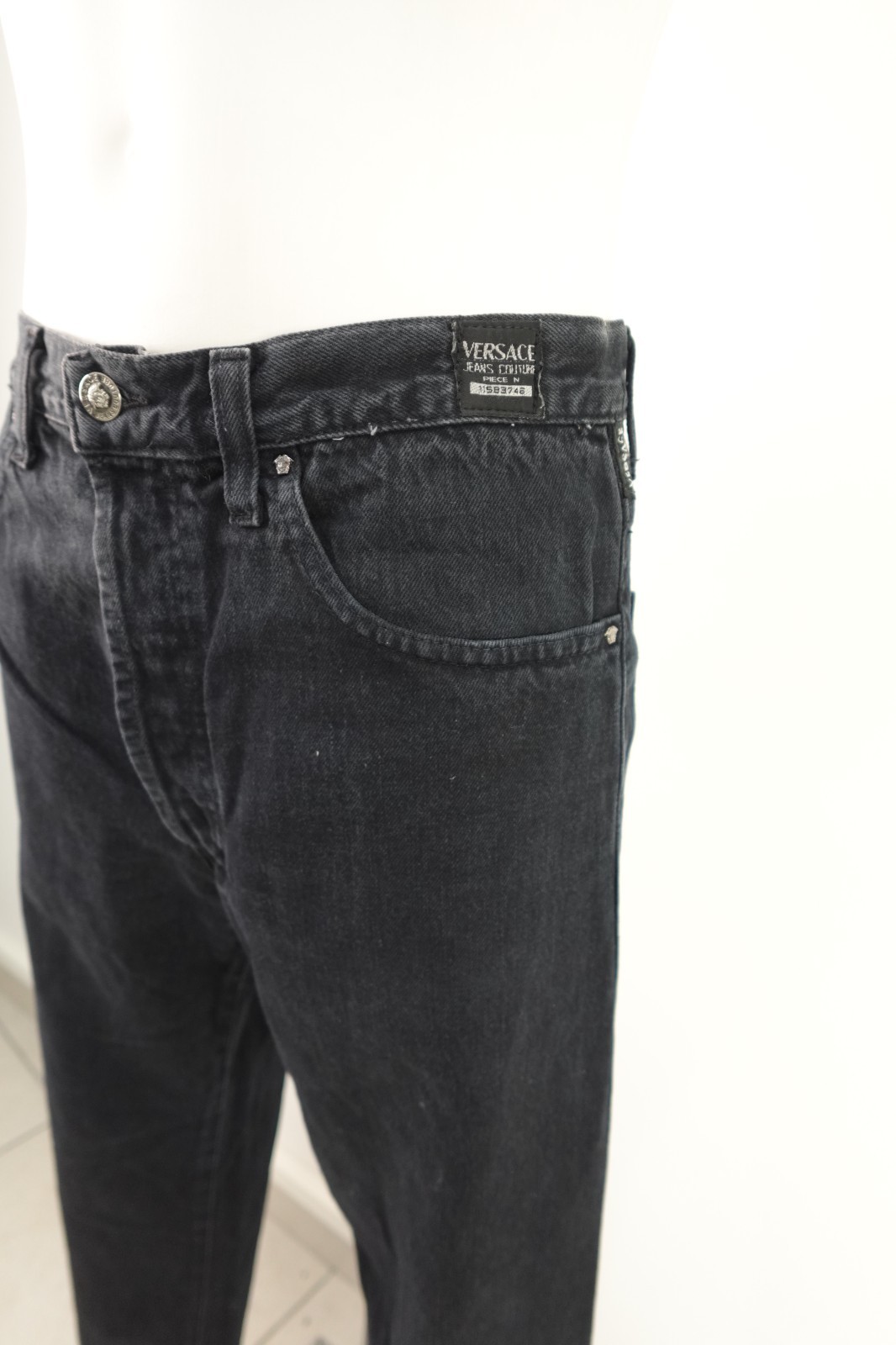 Versace Jeans Couture Men's Trousers Jeans Size 36/50 Denim Man Italy Medusa thumbnail 5