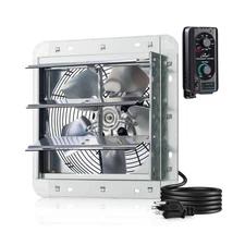 10" Wall Mounted Shutter Exhaust Fan Automatic Shutter 820 CFM Variable Speed