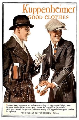  Retro Kuppenheimer Good Clothes Poster - 24x36  Premium Matte Paper 200gsm