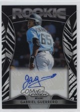 2019 Panini Prizm Rookie Zebra Prizm 55/99 Gabriel Guerrero #RA-GG Auto r9d