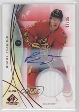 2024 Upper Deck SP Game Used All-Stars Red Jersey 27/35 Brady Tkachuk Auto 18fm