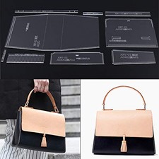 XBT01 Handbag Acrylic Template Leather Pattern Templates Bags DIY Craft