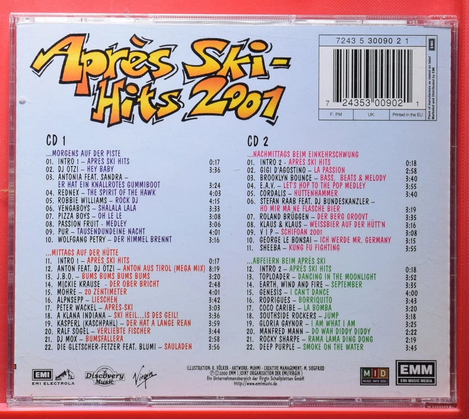 Various - Après Ski-Hits 2001 - EMI - CD - Bild 4 von 4