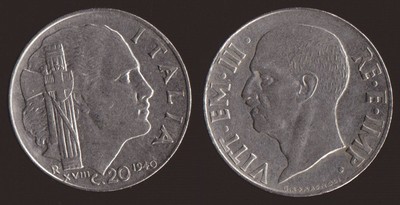Italy-20-Centesimi-1940-Weak-And-Strong-Magnetic-Coin?