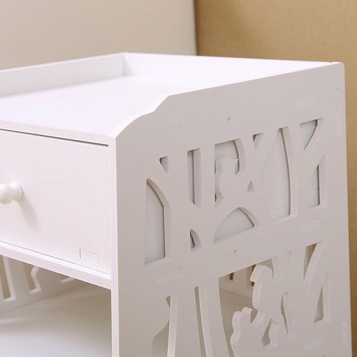 Bedside table, side table, bedroom bedside table, drawer dresser, open shelf UK - Picture 3 of 14
