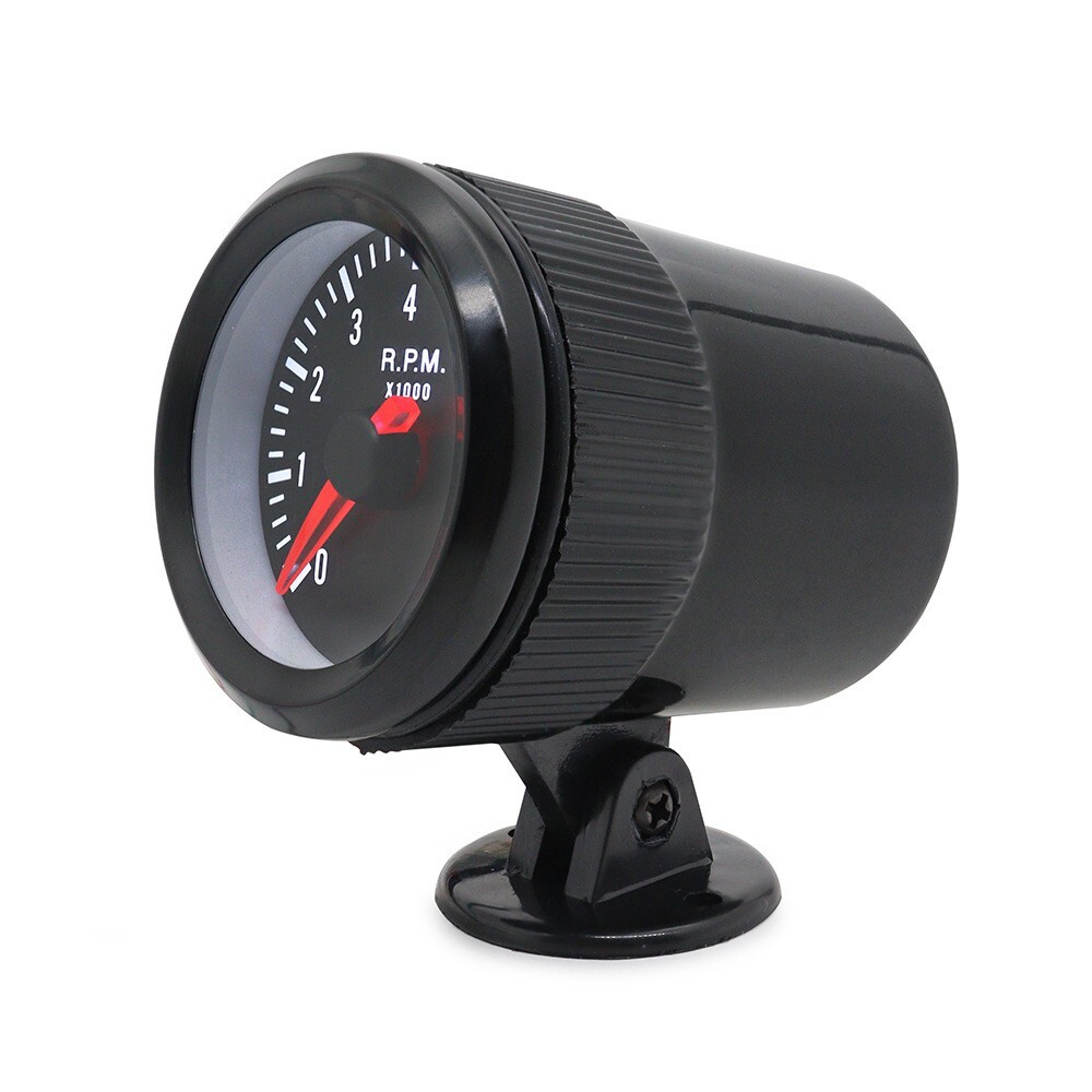 Universal Car Tachometer Gauge – 0-8000 RPM, 95mm, Adjustable Shift Light, For 12V Petrol Engines