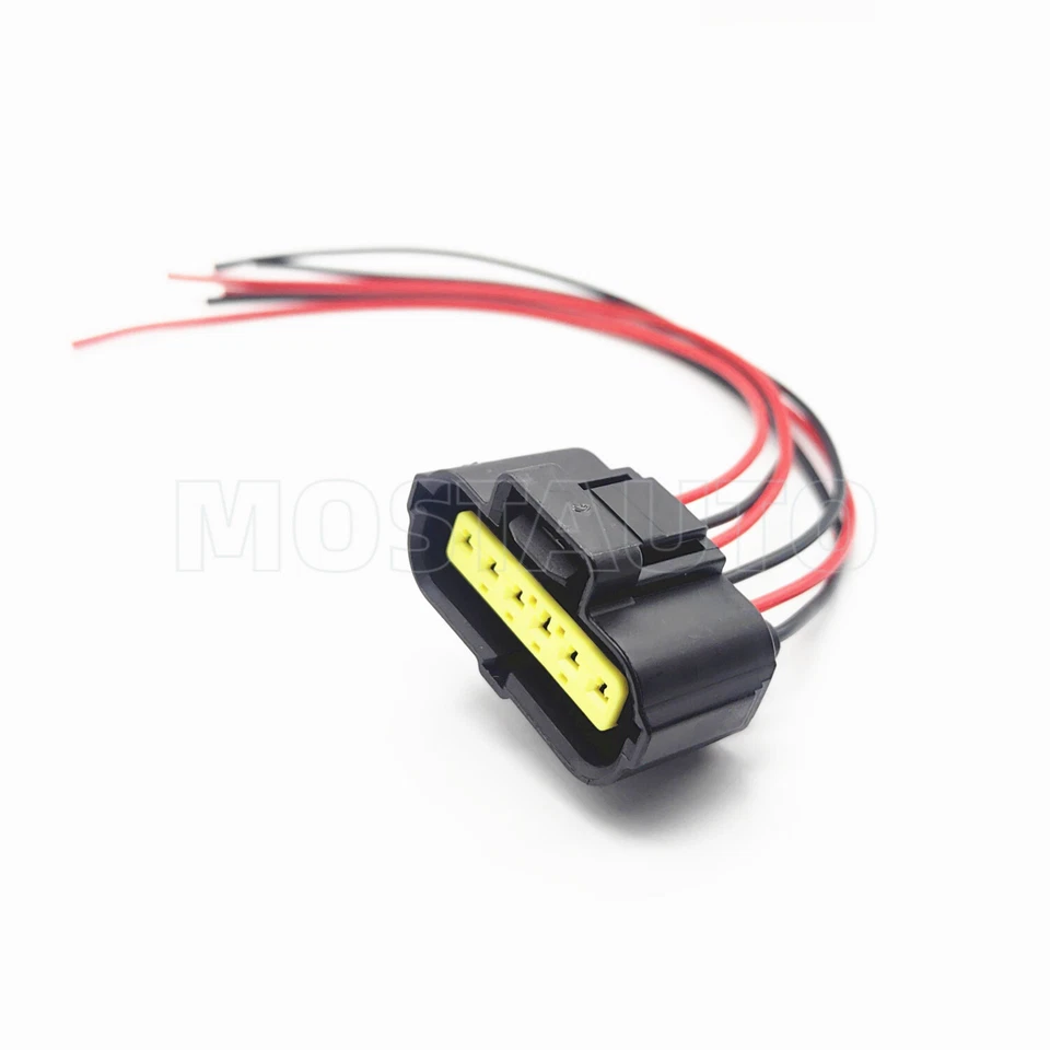 Conector de sensor de flujo de aire másico MAF de 6 vías coleta para Lincoln Town Car 1996-2004 Foto 2 de 4