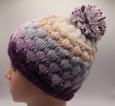 Beanie Hat Cap Bubble Knit Ski Skully Winter Warm Slouchy Men Women Handmade