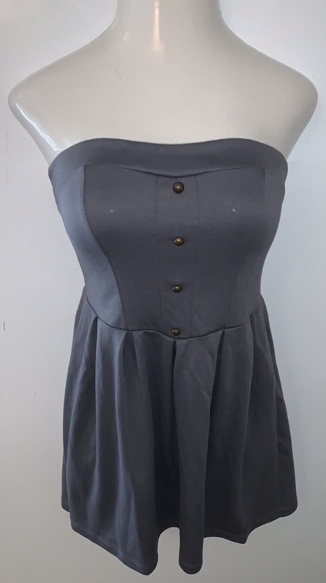 grey tube top dress Rhianna Tube Dress - Heather Grey