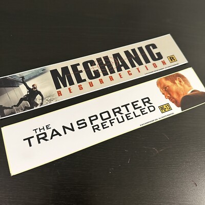Transporter Refueled Mechanic Resurrection Movie Mylar Poster Set 