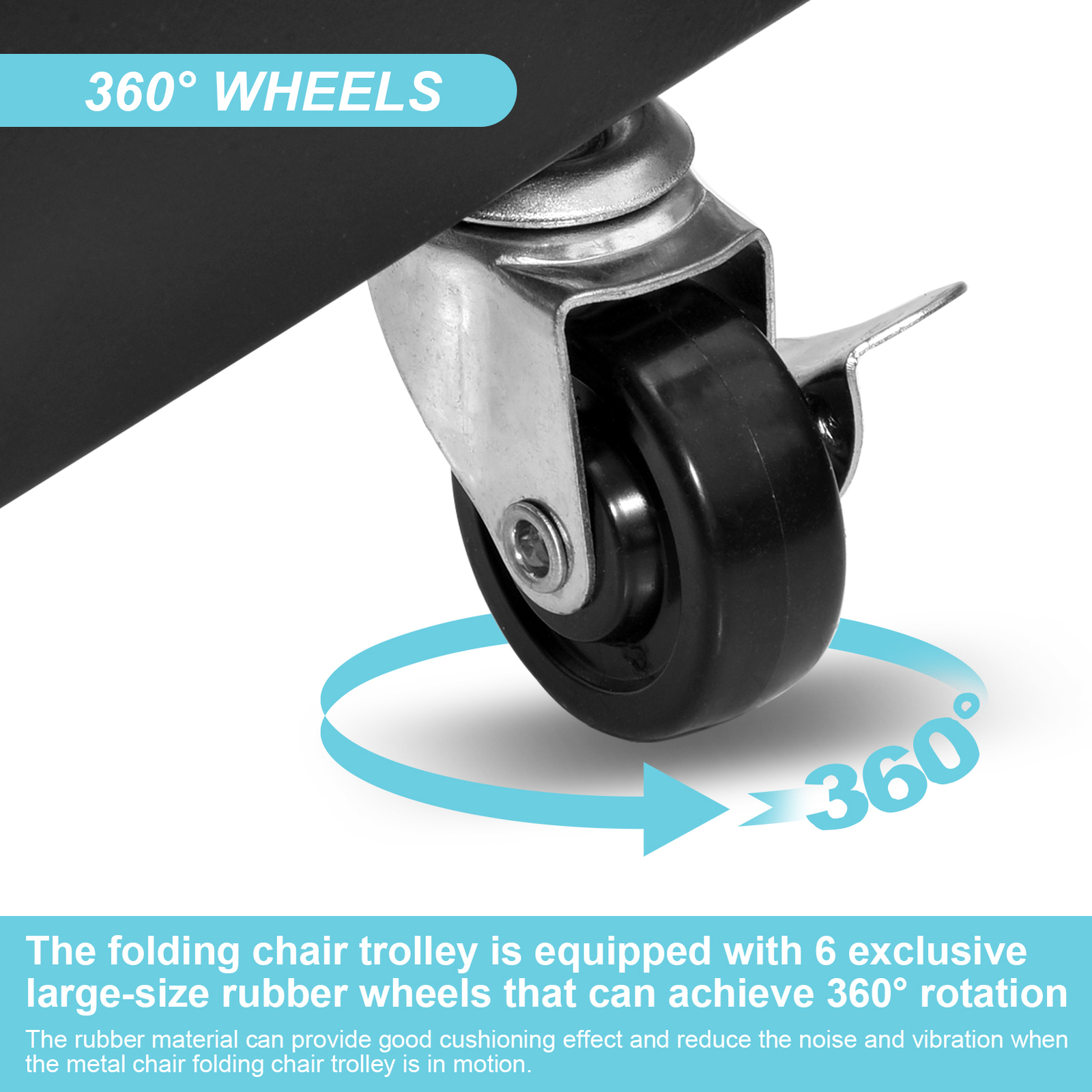 Folding Chair Rack Cart for 42 Chairs +12 Tables load 300kg