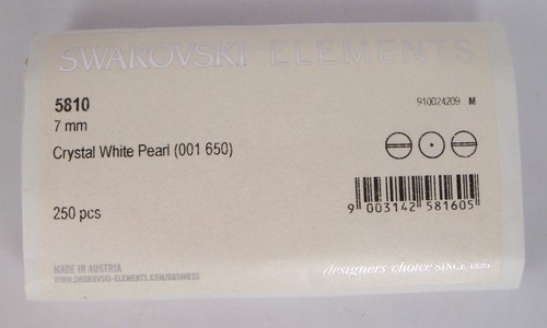 Genuine SWAROVSKI CRYSTAL PEARL ELEMENT #5810 ROUND BEAD ~ Many Color & Size - Picture 144 of 146