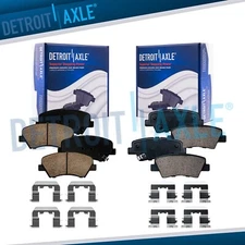4pc Front & Rear Ceramic Brake Pads w/Hardware for Hyundai Elantra GT Veloster