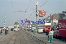 BLACKPOOL BALLOON TRAM 723 SOUTH PROM 29 SEPT 1985 ORIGINAL SLIDE+COPYRIGHT