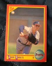 1990 Score Atlanta Braves Baseball Card #370 John Smoltz