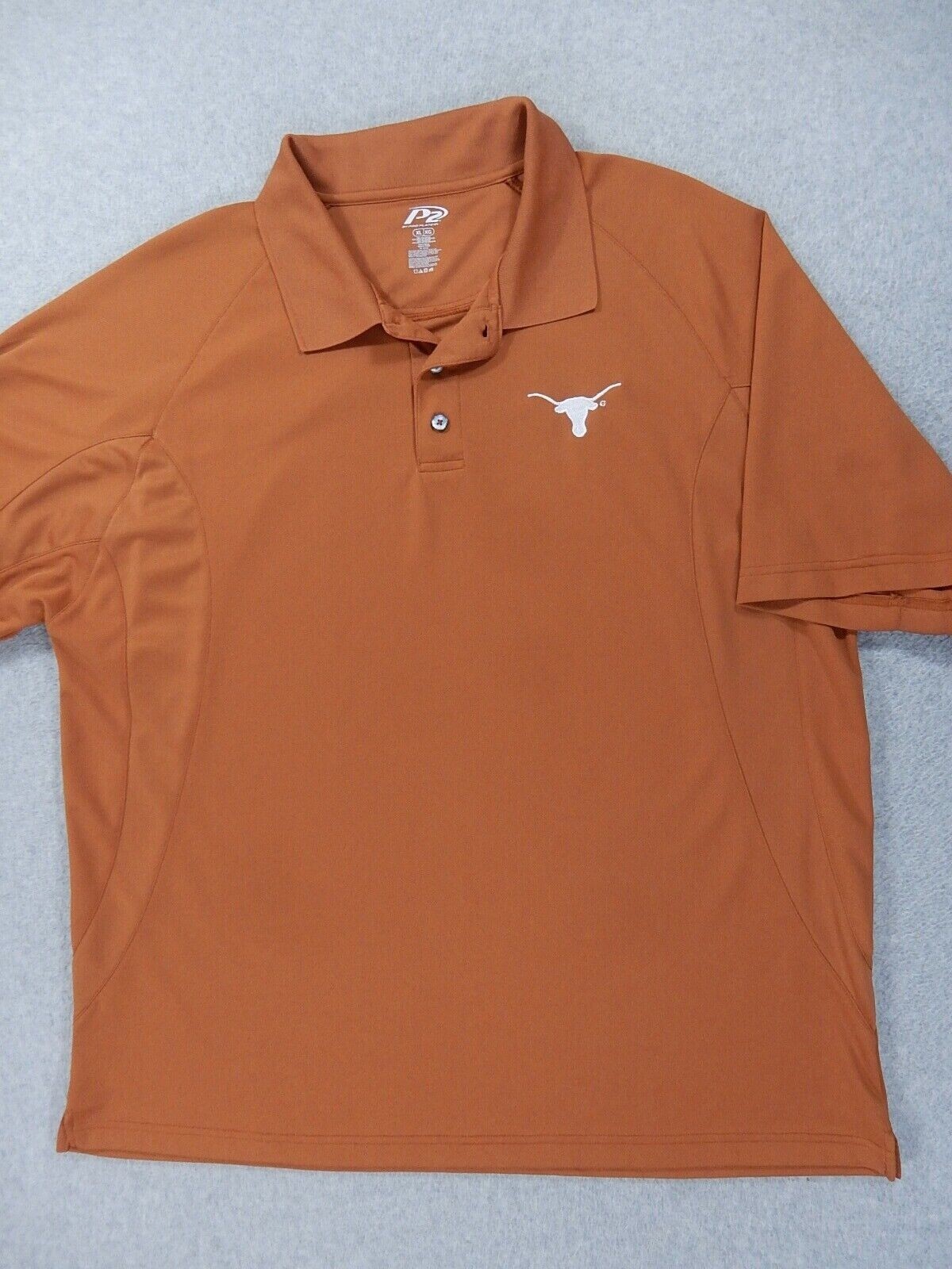 Texas Longhorns GAME DAY Short Sleeve Polo Shirt (Men's XL) Burnt Orange
